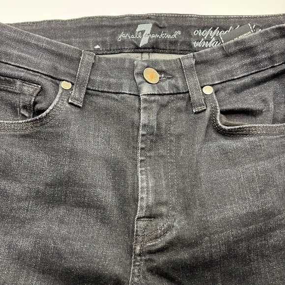 7 For All Mankind Cropped High Waist Vintage Straight Size 25 - Picture 15 of 16